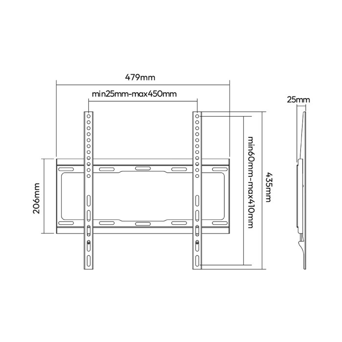 Fixed TV Wall Bracket For 32"-55" - Image 3