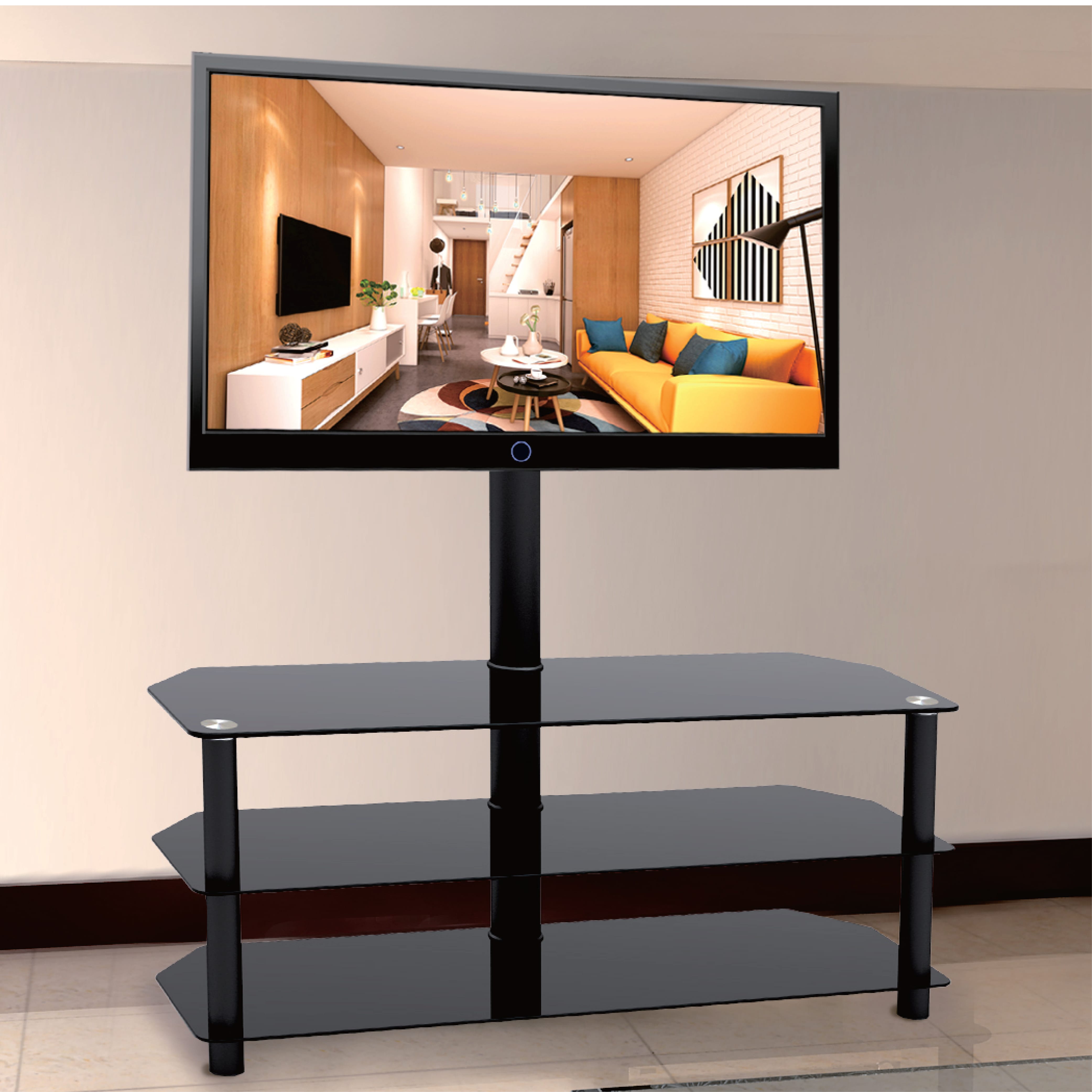 32″ to 55″ Glass & Metal LED LCD TV Stand TP1003L | True Vision Philippines