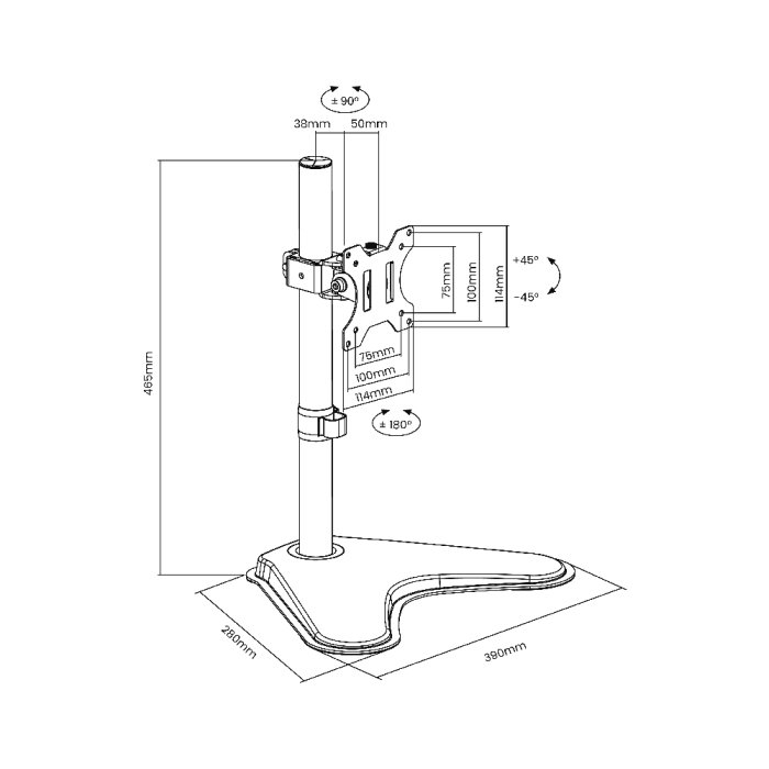 Articulating Computer Monitor Arm For 13” - 32” - Image 4