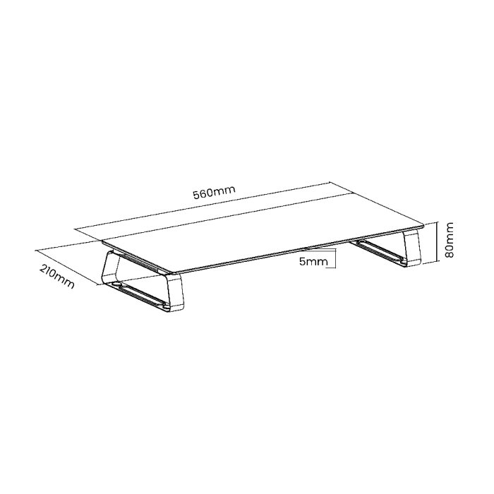 True Vision Tempered Glass Monitor Riser - Image 5