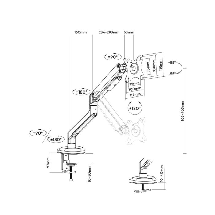 Gaming Monitor Arm For 17" - 32" - Image 5