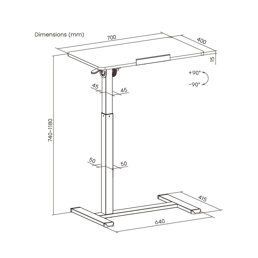 Ergonomic Movable Table - Image 10